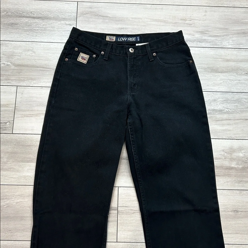 Cruel Girl Low Rise Relaxed black cowgirl western jeans size 9 X-Long